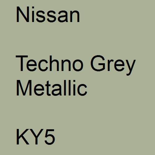 Nissan, Techno Grey Metallic, KY5.